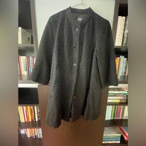 Wool and Silk Textured Asian Cut Jacket